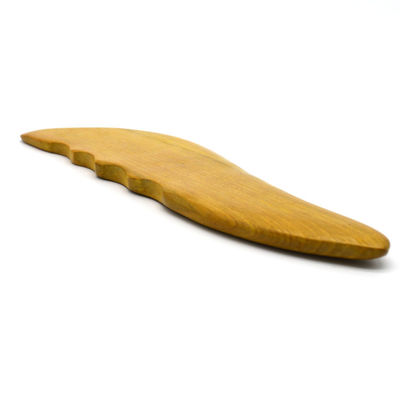 OEM Natural Camphor Wood Gua Sha Tools for Face and Body Massage S-shaped Design
