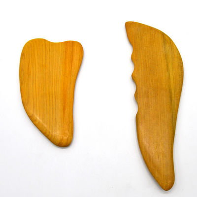 OEM Natural Camphor Wood Gua Sha Tools for Face and Body Massage S-shaped Design
