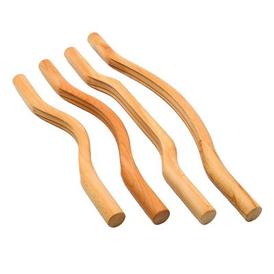 OEM/ODM Acceptable 4 in 1 Full Body Wood Gua Sha Massage Tools Set for Deep Scraping Therapy and Muscle Massage