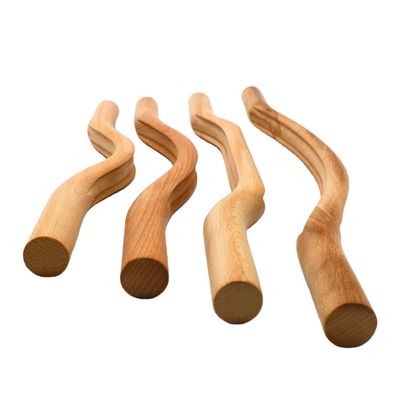 OEM/ODM Acceptable 4 in 1 Full Body Wood Gua Sha Massage Tools Set for Deep Scraping Therapy and Muscle Massage