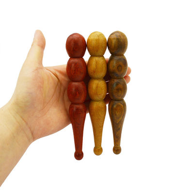Properties Massager Wooden Hand-Held Acupressure Massage Pen-Manual Facial Reflexology Tool for Deep Tissue Relaxation