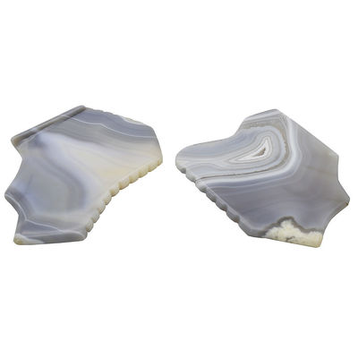 Custom Guasha Board Massage Tools Healing Stone Scraper Board Facial Massager for Facial Rejuvenation Grey Agate Gua Sha