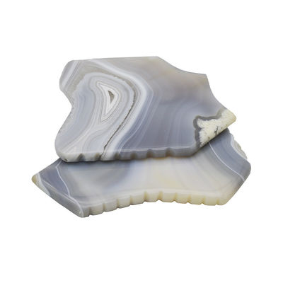 Custom Guasha Board Massage Tools Healing Stone Scraper Board Facial Massager for Facial Rejuvenation Grey Agate Gua Sha