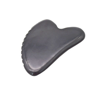 Natural Jade Stone Gua Sha Board for Scraping Massage on Face and Body Black Guasha Stone Tool