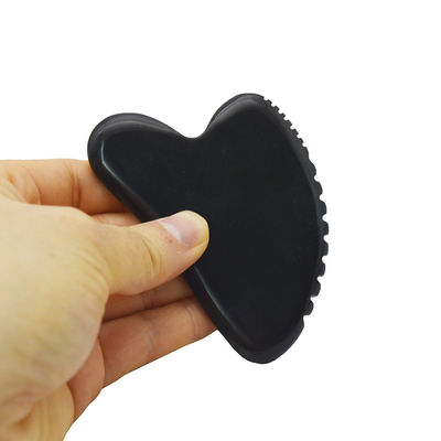 Natural Jade Stone Gua Sha Board for Scraping Massage on Face and Body Black Guasha Stone Tool