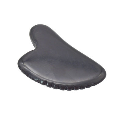 Natural Jade Stone Gua Sha Board for Scraping Massage on Face and Body Black Guasha Stone Tool