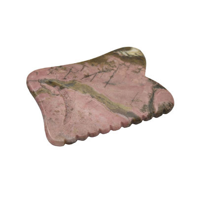 Black 7*5.5*0.5cm Rhodonite or Mookaite Jade Gua sha board guasha Stone Scraping Guasha Massage Tools for face care