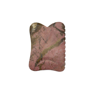 Black 7*5.5*0.5cm Rhodonite or Mookaite Jade Gua sha board guasha Stone Scraping Guasha Massage Tools for face care