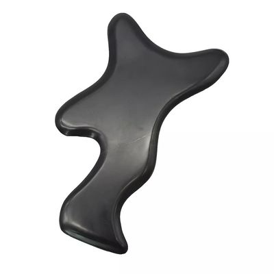 Black Large Bian Stone Gua Sha Lymphatic Drainage Massage Tool for Neck Back Shoulder Waist Buttock Body Therapy Massager Tools