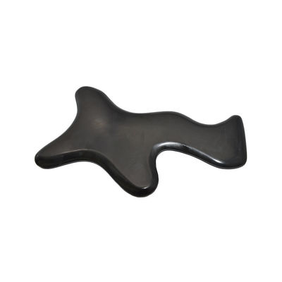 Black Large Bian Stone Gua Sha Lymphatic Drainage Massage Tool for Neck Back Shoulder Waist Buttock Body Therapy Massager Tools