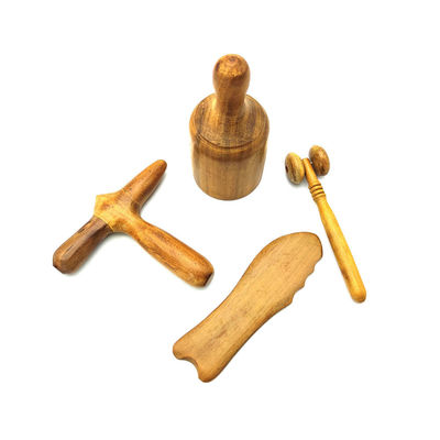 Massage Hammer Wooden Gua Sha Scraping Massage Guasha Tools Traditional Cupping For Body And Wooden Massage Roller