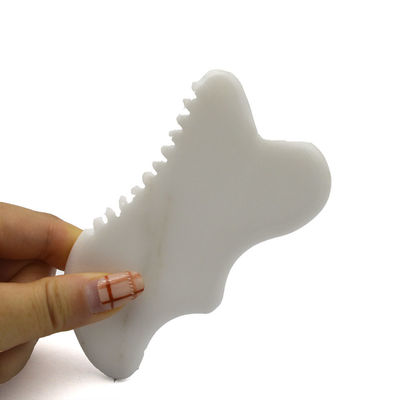 Custom Gua Sha Stone Board Massage Guasha Scarping Body Massager White Jade Scarping Facial And Body Tools
