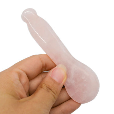 2024 Products Trending Rose Quartz Stick Stone Gua Sha Pen for Eye and Face Natural Jade Health Care