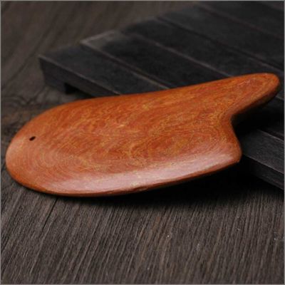 Red Bian Stone Gua Sha Tool For Scraping Massager Body 10.5cm*6cm*0.7cm Length