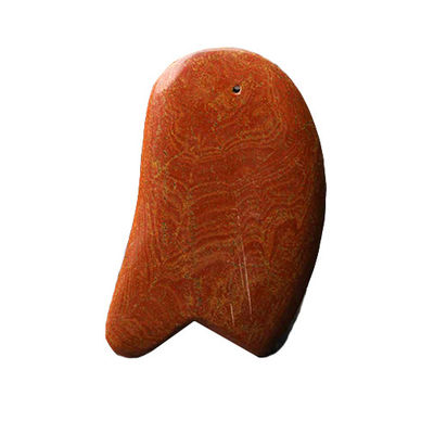 Red Bian Stone Gua Sha Tool For Scraping Massager Body 10.5cm*6cm*0.7cm Length