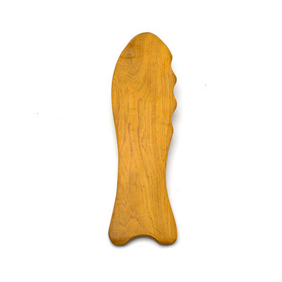 140*45mm Wooden Fish Shaped Gua Sha Tool Perfect for Massage and Detoxification