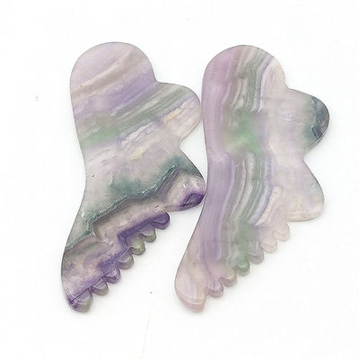 Personal Health Care 95*45mm Colorful Fluorite Gua Sha For Facial And Body Skin Massage Tool For SPA Acupuncture Treatment
