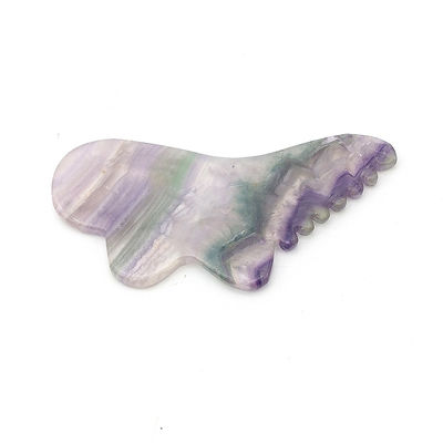 Personal Health Care 95*45mm Colorful Fluorite Gua Sha For Facial And Body Skin Massage Tool For SPA Acupuncture Treatment