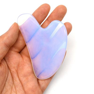 Technical Polished Opal Stone Gua Sha Scraping Massager for Skin Care and Detoxification