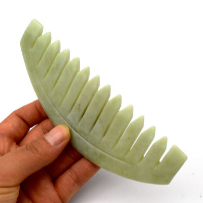 Facial Massager 2019 Gua Sha Xiuyan Jade Scraping Massage Comb With Hair for Regulate Function Regulate the body