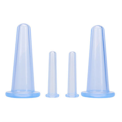 Facial Cupping Therapy Set 4 in 1 Silicone Cups for Chinese Medicine Apparatus and Eco-Friendly