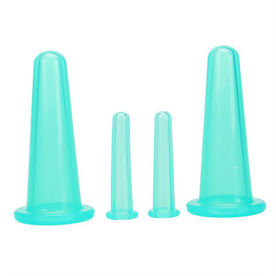 Facial Cupping Therapy Set 4 in 1 Silicone Cups for Chinese Medicine Apparatus and Eco-Friendly