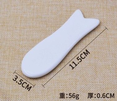 Natural Ceramic Gua Sha Scraping Facial Tools for Massager Guasha Body White Handheld