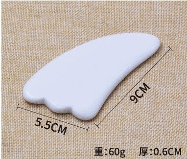 Natural Ceramic Gua Sha Scraping Facial Tools for Massager Guasha Body White Handheld