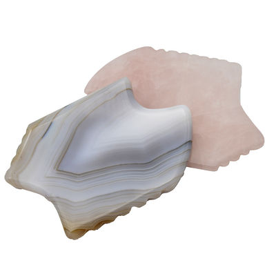 Directly Eliminate Wrinkles with Grey Agate Guasha Rose Quartz Gua Sha Tools Scraping Massage Obsidian Gua Sha Stone