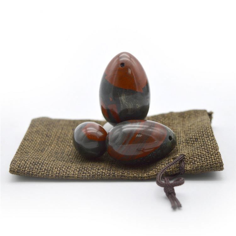 Natural Bloodstone Yoni Massage Eggs Three-piece Suit For Women Kegel Exercise Regional Feature And Love Theme