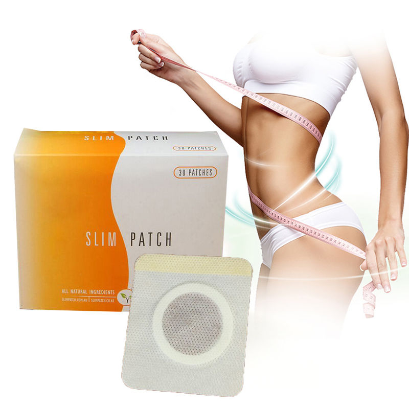 30pcs Magnet Body Slim Patch Navel Belly Slimming Patches Weight Loss Burning Patches For Fat Firming Stickers White Red