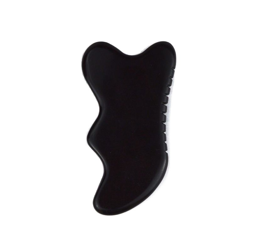 Natural Black Stone Gua Sha Massage Tool for Foot Neck Back Face Massage Professional and Durable