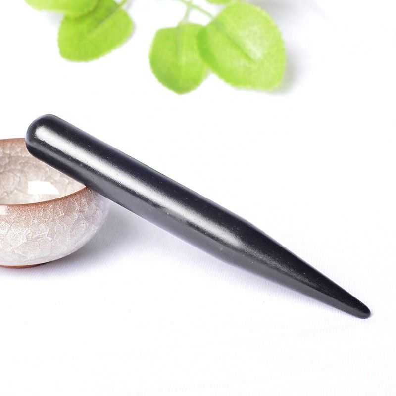 Acupuncture Point Massage Guasha Pen Of Care for Body Shape of Dangle Charm Ball Bian Stone Facial Gua Sha Massager