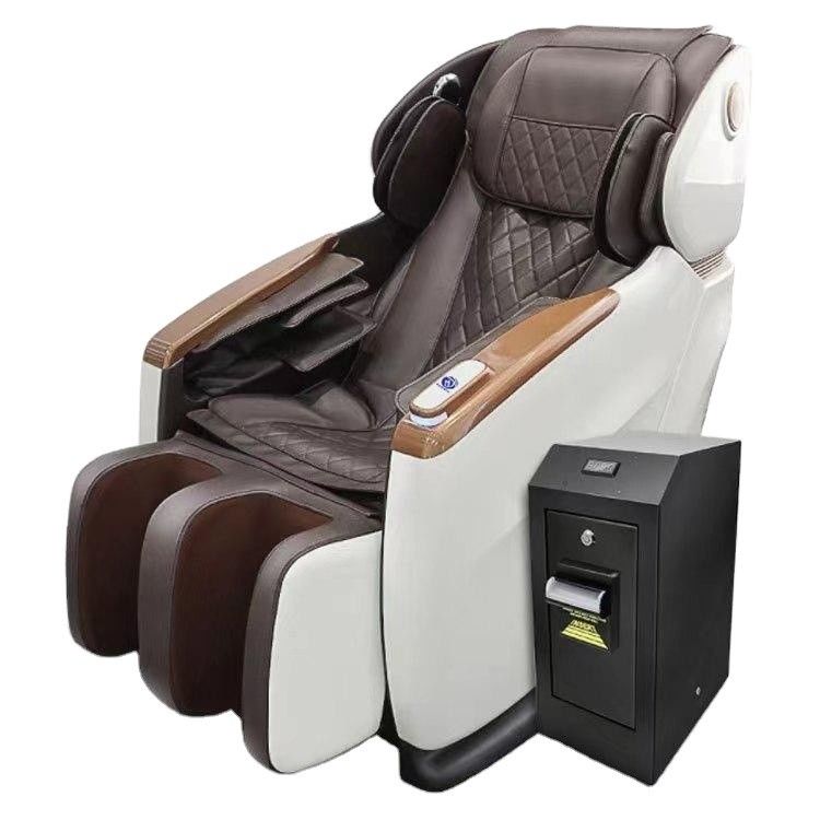 Timing Control speed Rail Airport Commercial Shared Massage Chair Small Sofa Intelligent Scan Code Cinema PU Leather Sponge