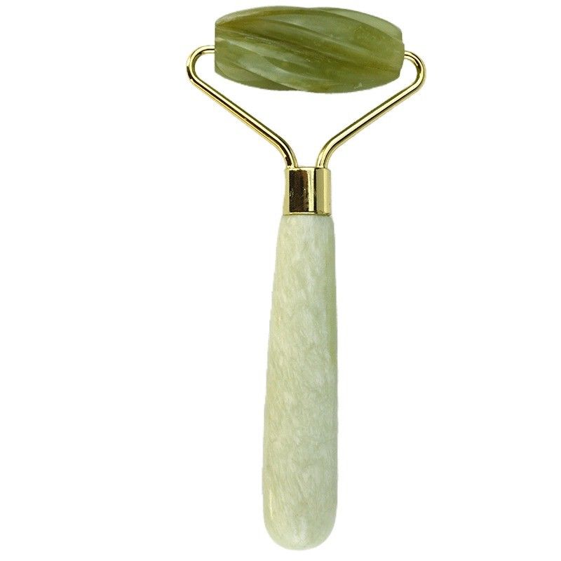 Face Massage Equipment 100% Natural Xiuyan Green Jade Roller Facial Jade Stone Eye Massage Ice Roller For Massage Tools