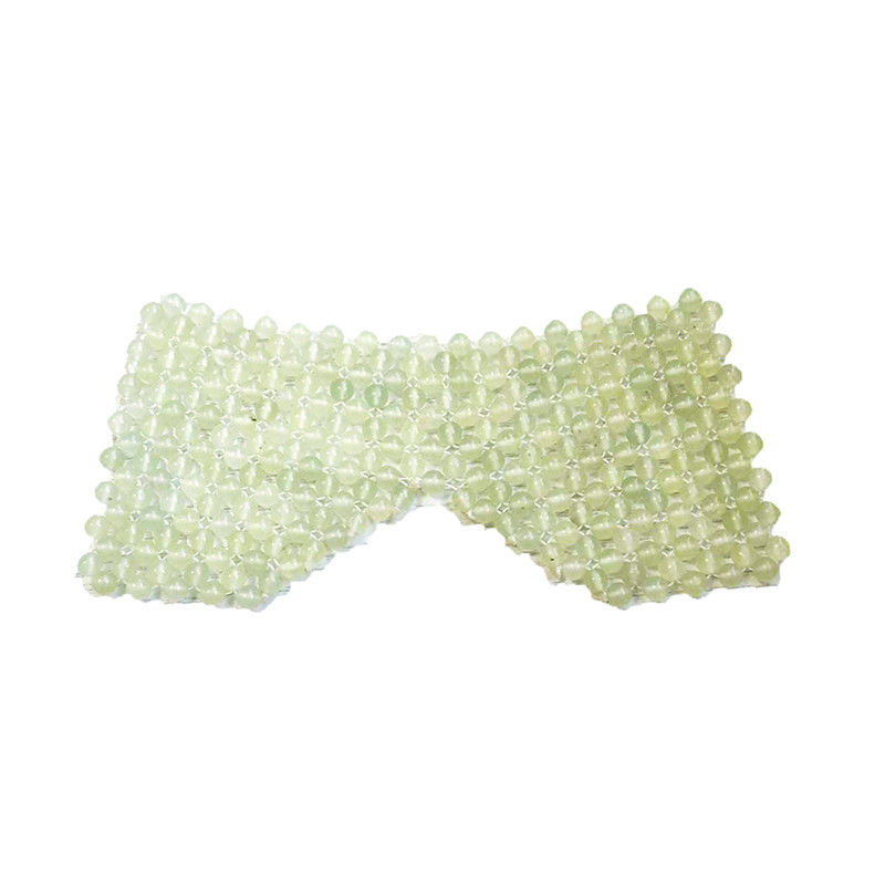 100% Natural Jade Stone Handmade Massage Eye Cover for Cooling and Soothing Tired Eyes