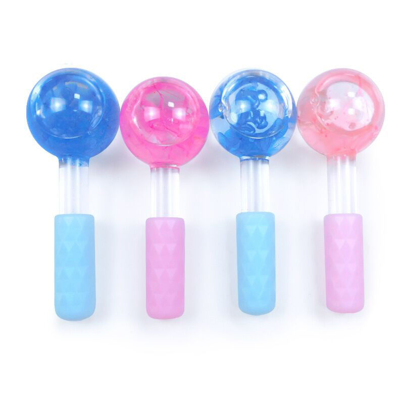 Customized Logo Availabled Facial Ice Globes for Facial Massage Roller Gua Sha Anti-Freeze Liquid to Reduce Pores Wrinkles