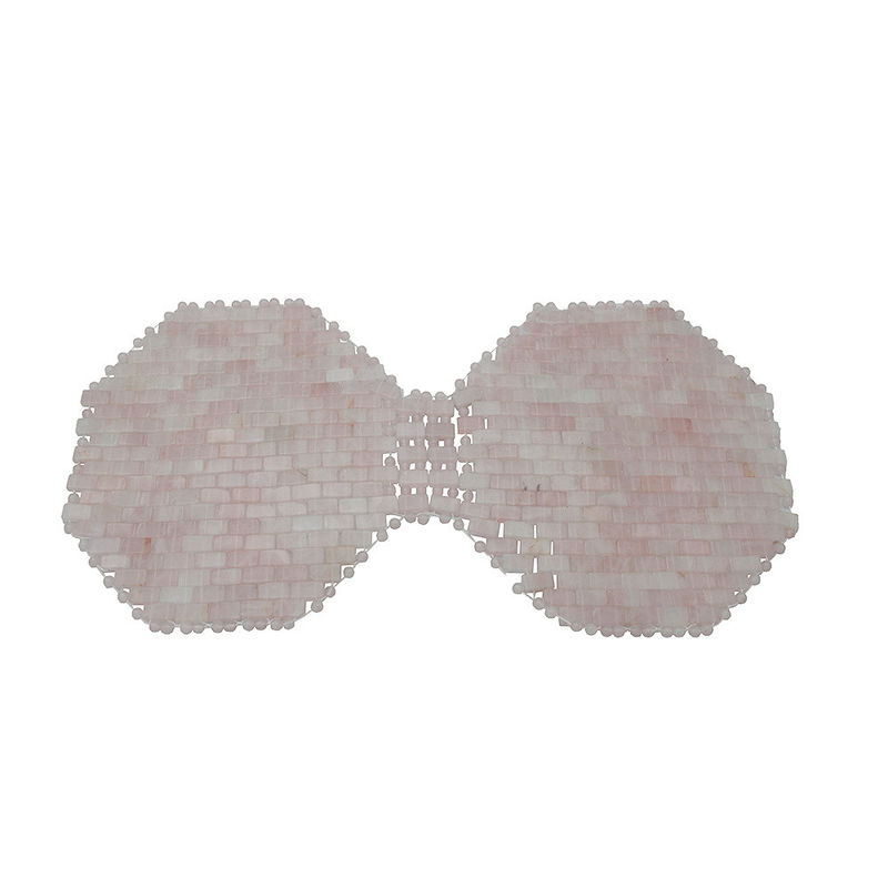 Breast Massager Natural Gemstone Jade Sleep Mask Rose Quartz Eye Mask Anti-Aging Hot or Cold Using Stone Ice Eye Mask for Face