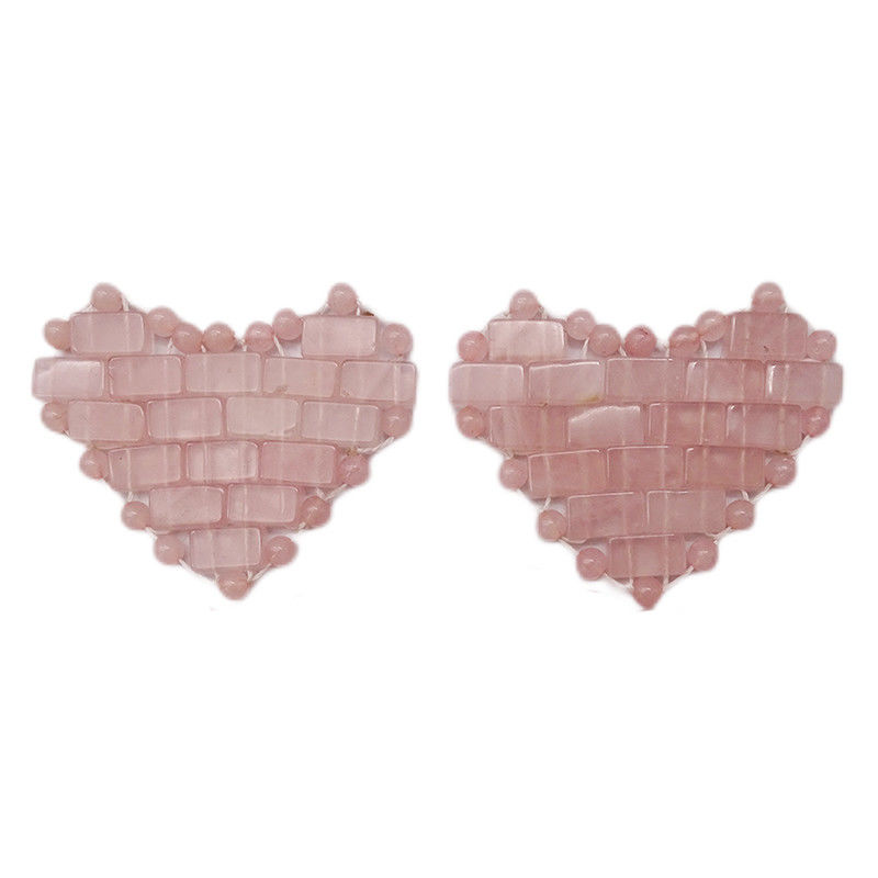 Face Mask 100% Natural Rose Quartz Mini Eye Covers for Facials Puffy Eyes Headaches Migraines Sleeping Eye/Face Mask