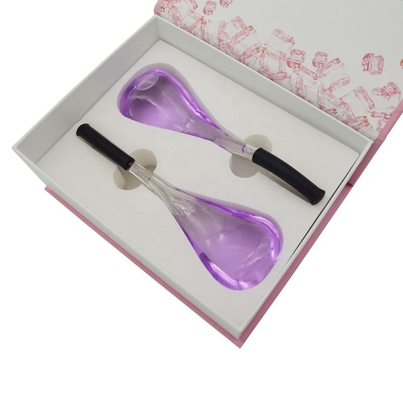 2024 Ice Globe Glass Beauty Ice Facial Massage Tools Purple Massage Ball for Woman Eyes Neck Asmr from Popular Products