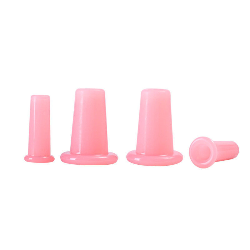 100% Domestic Silicone Cupping Guasha Beauty Salon Exclusive Multi Color Four Piece Set Facial Gua Sha Cupping For Care