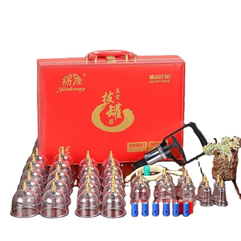 Massage Tools Vacuum Glass Cupping Set Chinese Aspirated Negative Pressure Cupping Therapy for Cellulite Muscle Pain