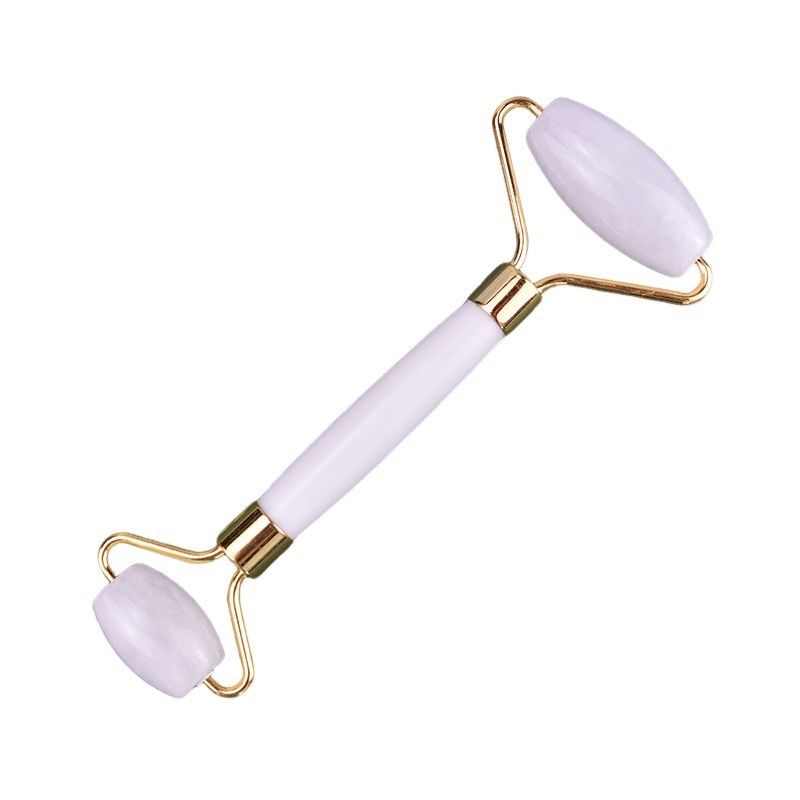 Natural White Jade Roller Guasha Face Beauty Massager Facial Gua Sha Massage Tools Anti Aging Custom Logo for Face Massage
