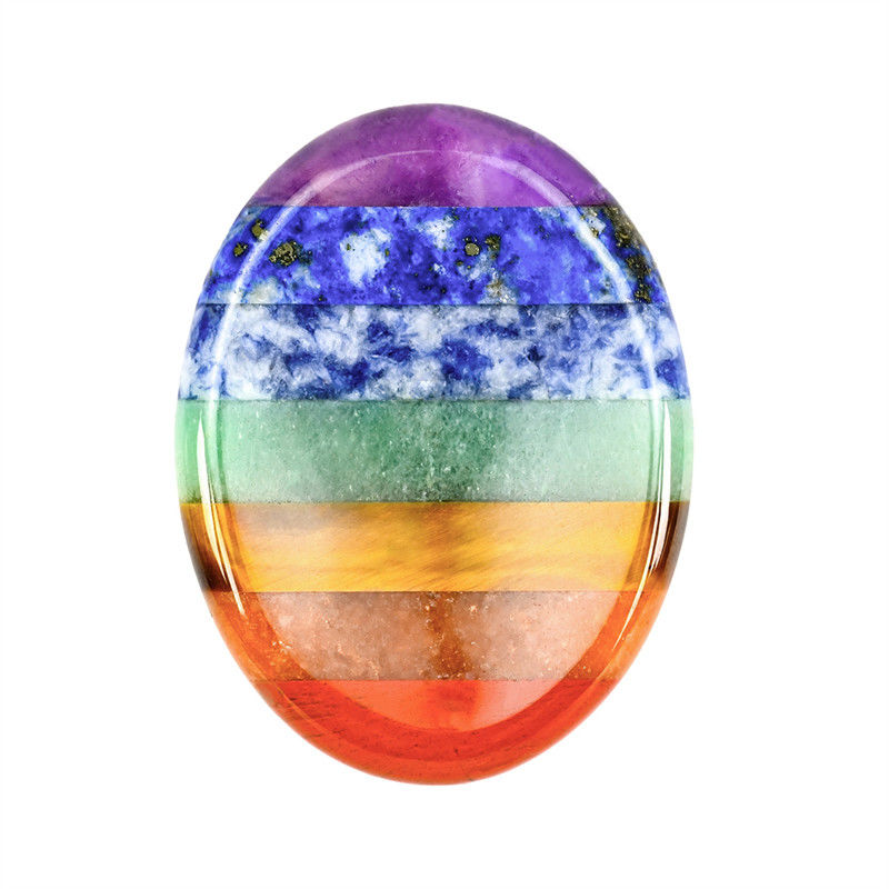 Chakra Balancing Essential Natural Worry Stone Finger Massage Tool with 45*35*8mm Size and ISO9001 Certificate