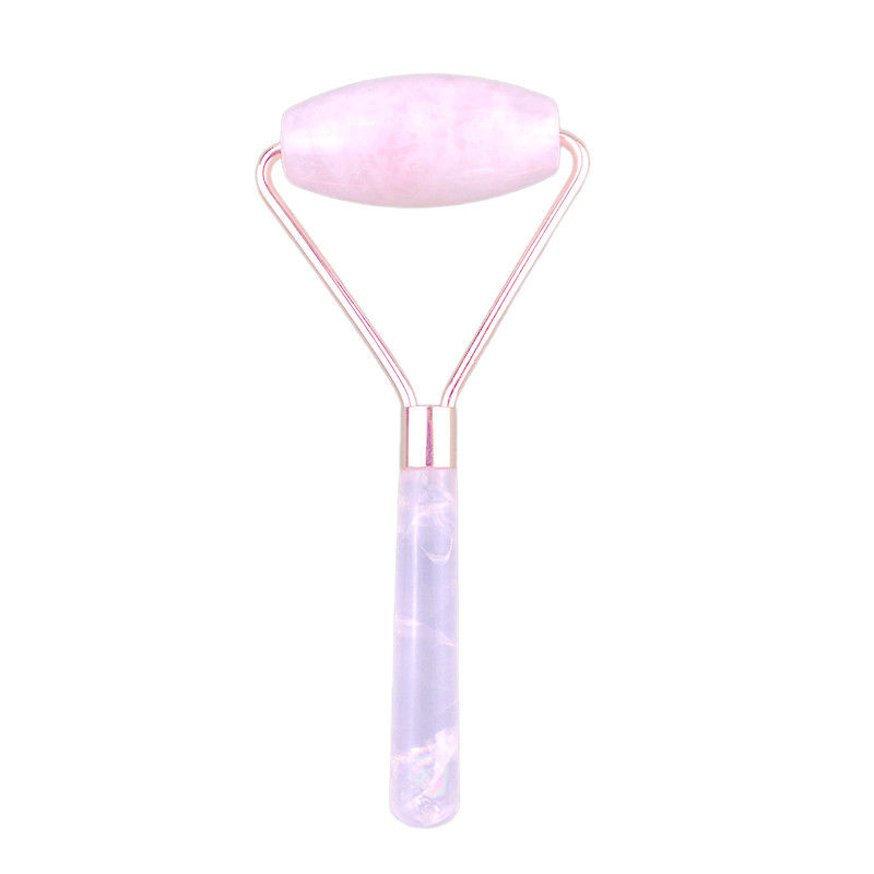 Facial Massager 2024 Popular Natural Rose Quartz Facial Roller 100% Natural Crystal Massager For Face Eye Massage Products Beauty Tools