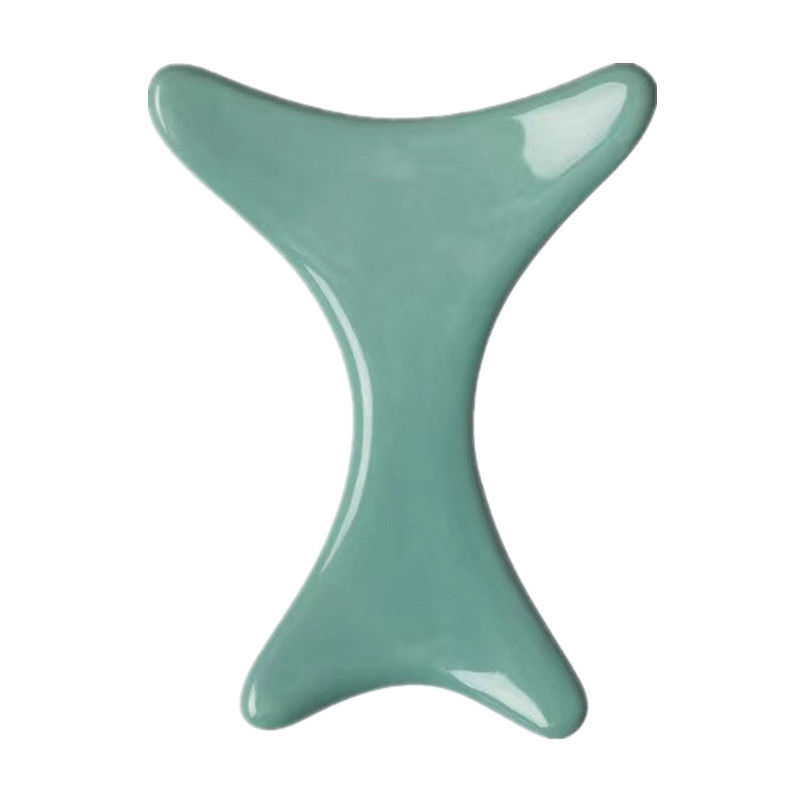 Ceramic Body Gua Sha Scraping Board for Lymphatic Drainage and Customized Logo Availabled Ceramic Manual Massager