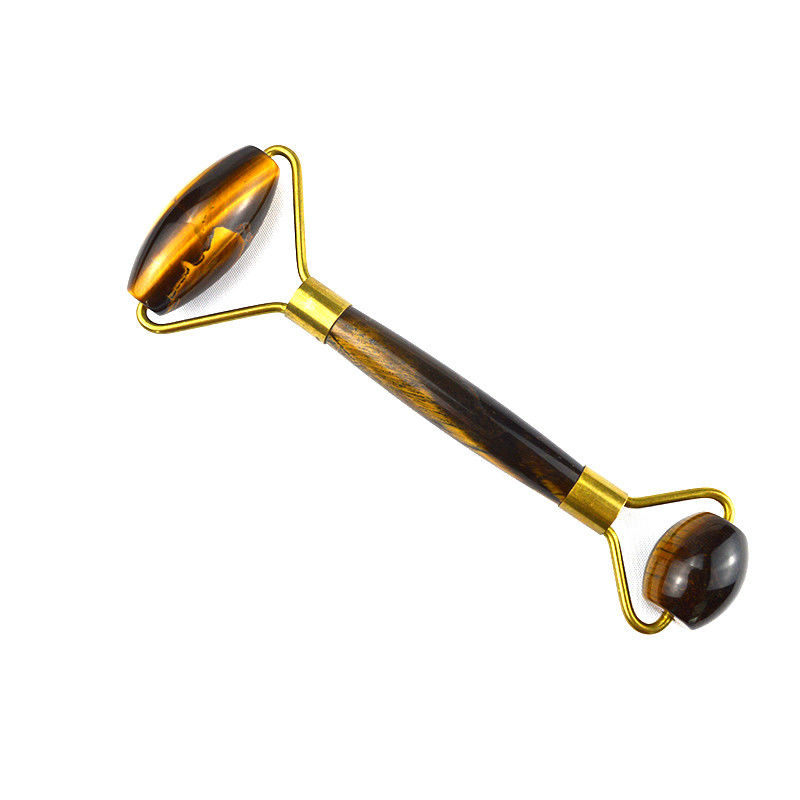 Muscle Massage Tool 2024 Tiger Eye Stone Facial Jade Roller Guasha for Face Eye Neck Gua Sha Massage Skin Beauty Tools