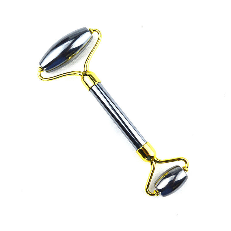 Gray Terahertz Face Roller Guasha Anti Aging For Face Eye Massage Gua Sha Facial Beauty Terahertz Stone Face Massager