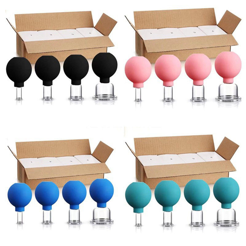 4Pcs PVC Suction Vacuum Massage Jars Vacuum Cupping Therapy Set For Health for Improved Health