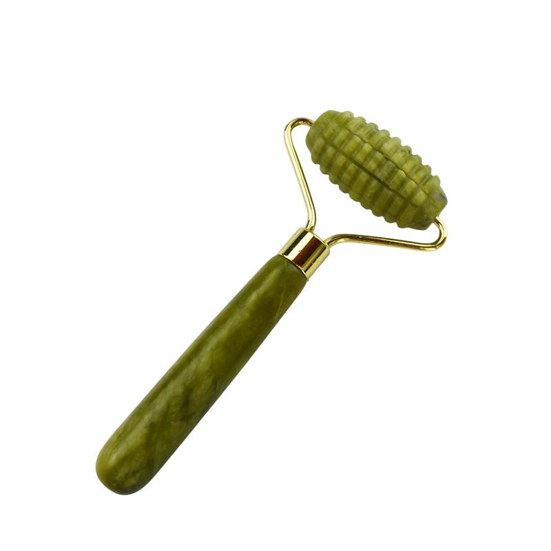 Facial Massager Xiuyan Jade Double Head Natural Face Beauty Massage Tool Jade Roller Face Thin Massager Relaxation Tool